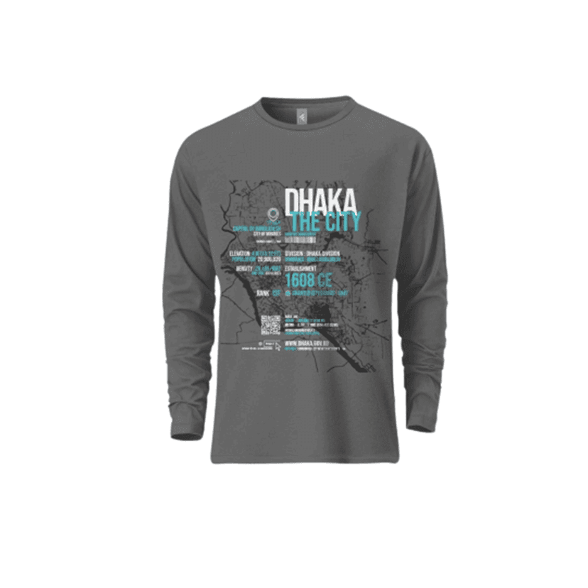 Fabrilife Extend Mens Premium Full Sleeve T-Shirt | Dhaka