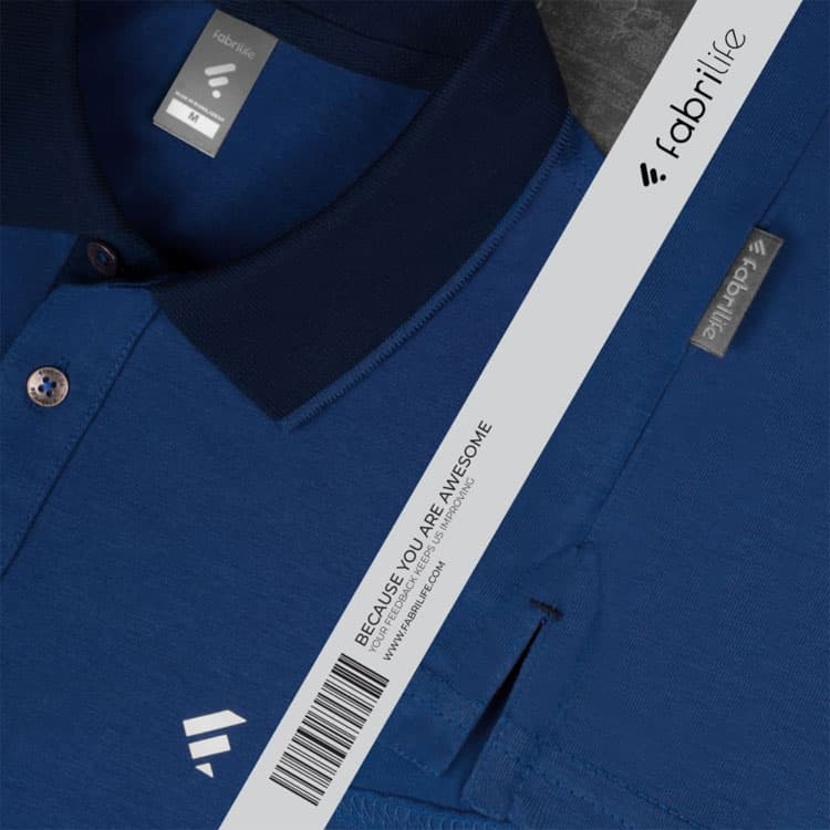 Fabrilife Single Jersey Knitted Cotton Polo - Royal Blue
