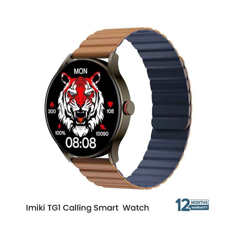 Haylou SOLAR Plus Amoled Calling Smart Watch (LS16) - Brown